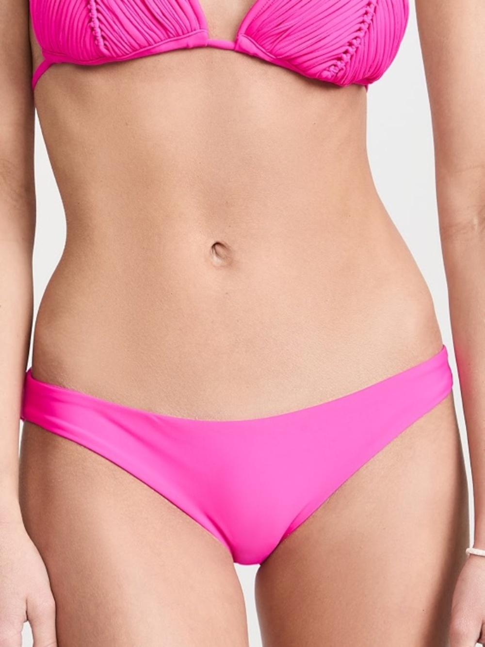 PQ Swim Isla Full Bikini Bottoms Hot Pink Size M NWOT